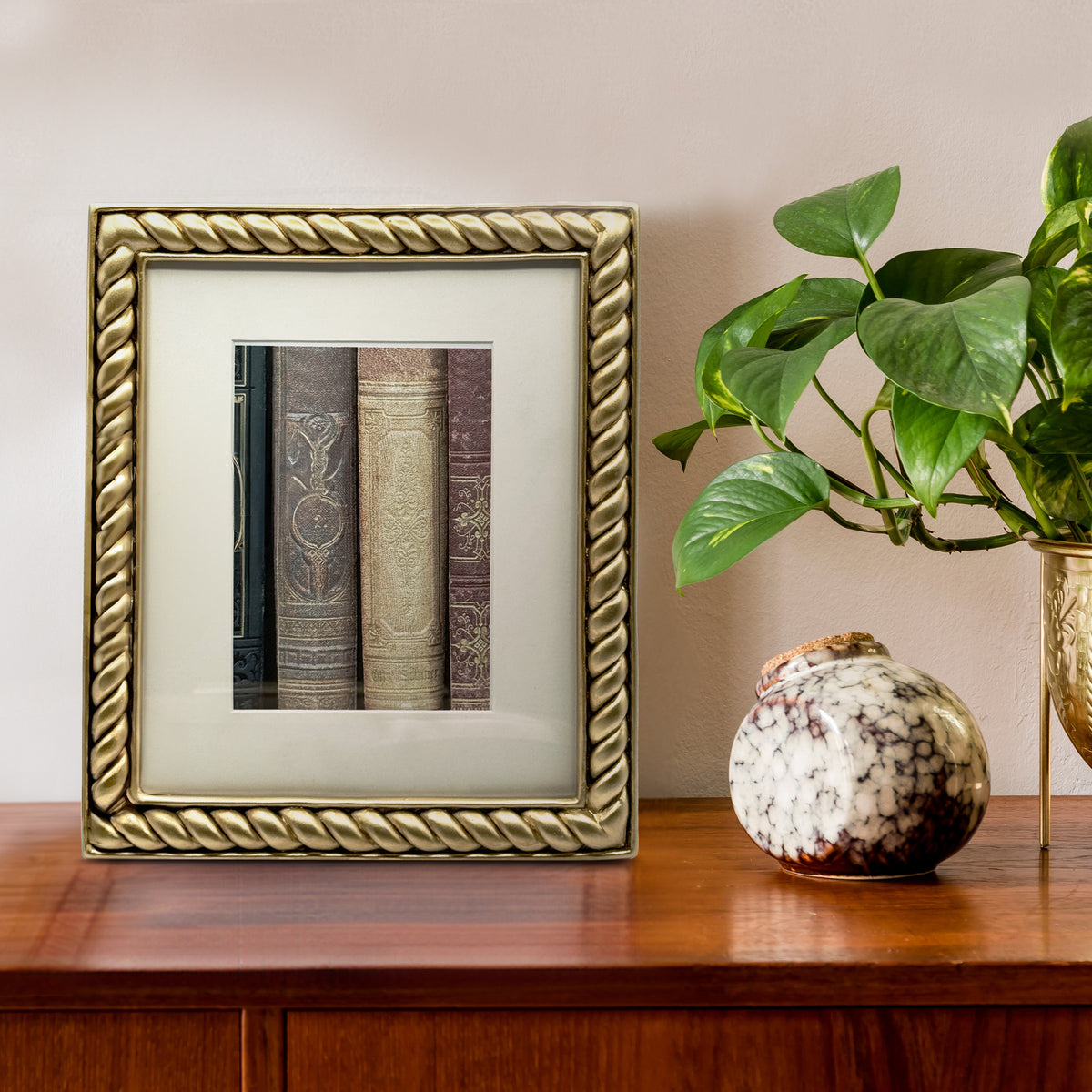 Gold Rope Picture Frame, 8x10