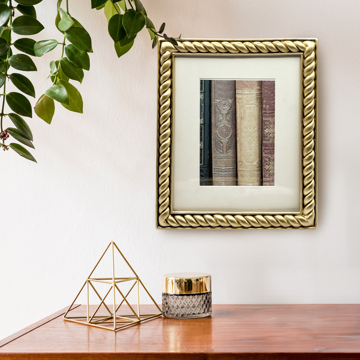 Gold Rope Picture Frame, 8x10