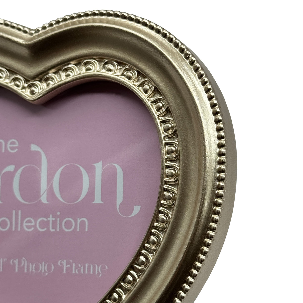 Gold Heart Picture Frame, 4x4