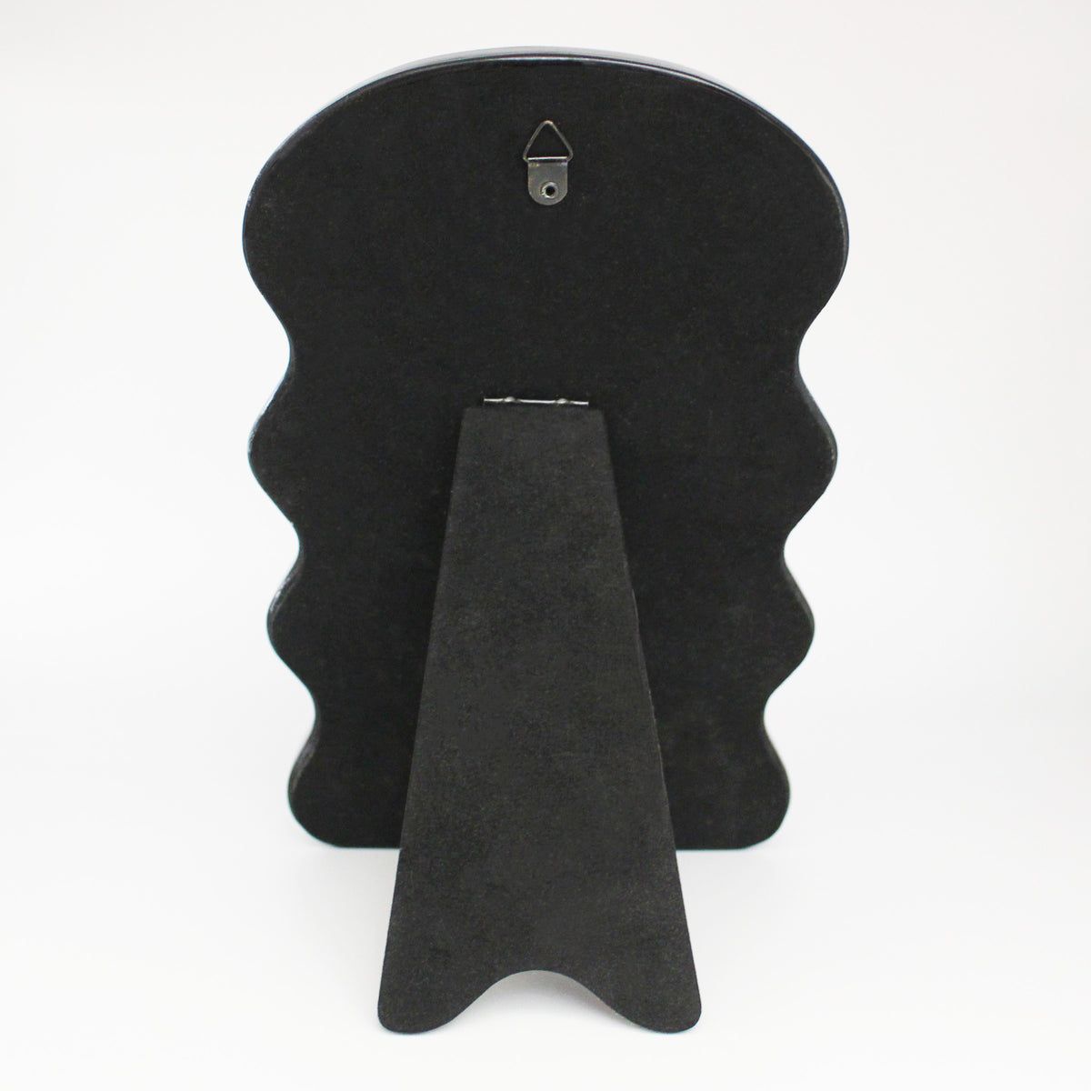 Black Wavy Tabletop & Wall Mirror