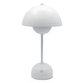 Rechargeable Dome Table Lamp, White, 15"
