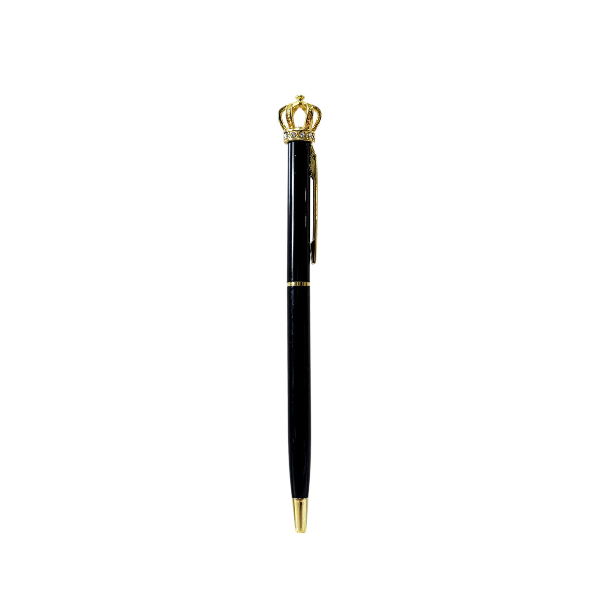 Juicy Couture Faux Leather Journal with Snap Closure & Crown Pen, Black & Hot Pink Terrier Crest, Gold Foil Notebook, Lined Pages, 5.8 x 8.3 in