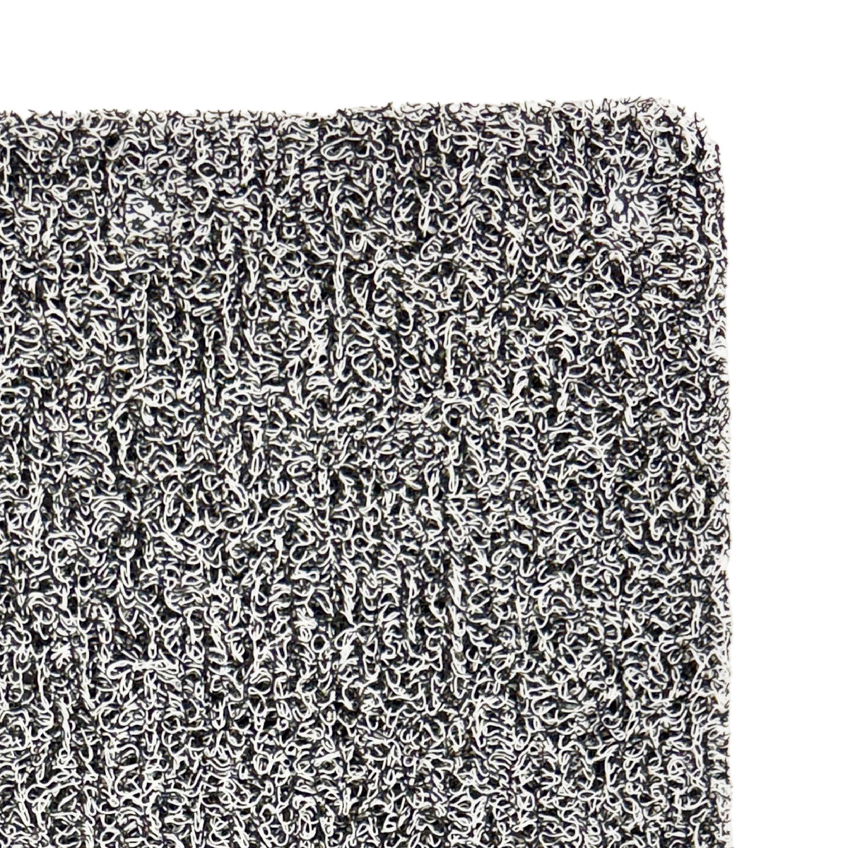 Non-Slip Loofah Bath Mat, Black & White Marled, 16" x 27.5"