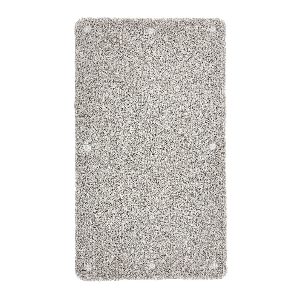 Non-Slip Loofah Bath Mat, Light Taupe Marled, 16" x 27.5"