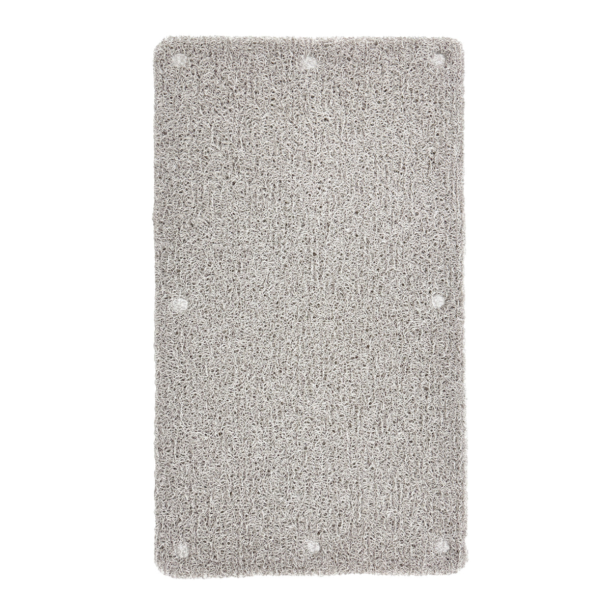 Non-Slip Loofah Bath Mat, Light Taupe Marled, 16" x 27.5"