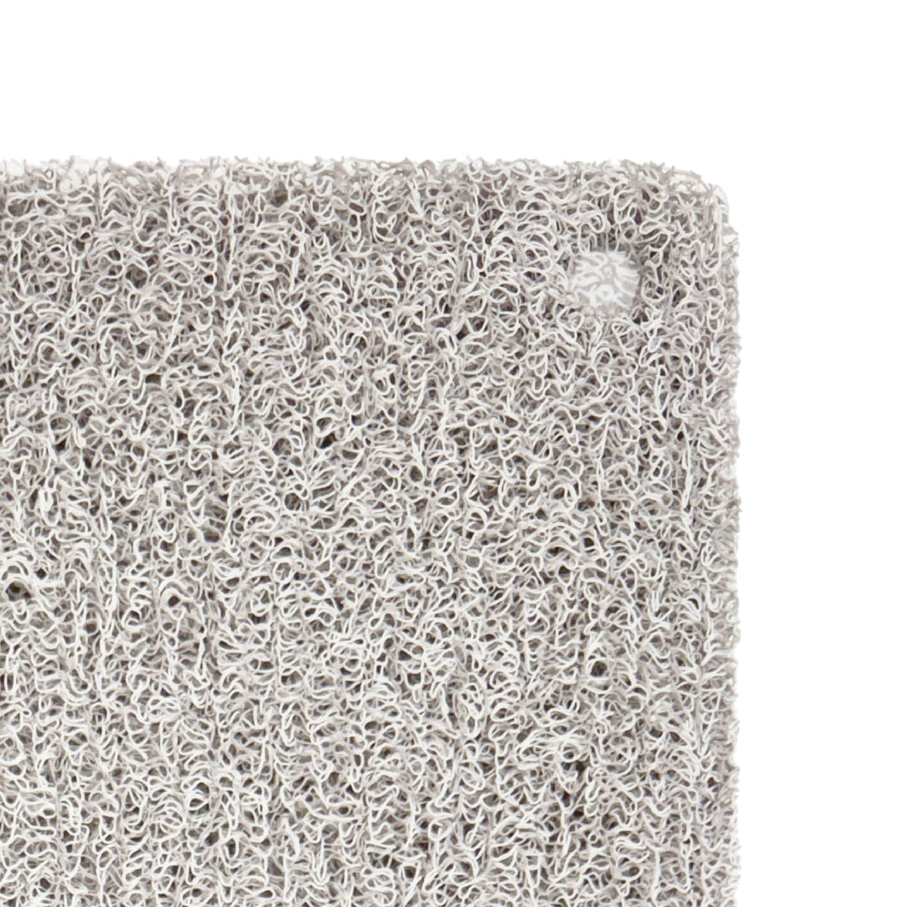 Non-Slip Loofah Bath Mat, Light Taupe Marled, 16" x 27.5"
