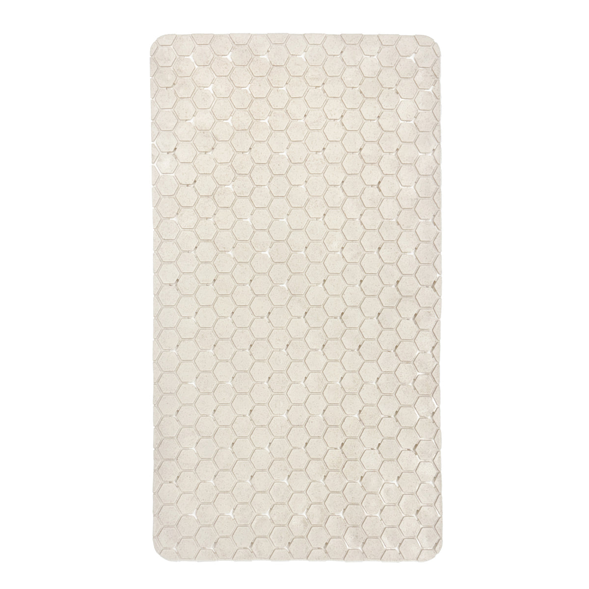 Eco-Friendly Honeycomb Bath Mat, Light Tan, 16.9" x 29.5"