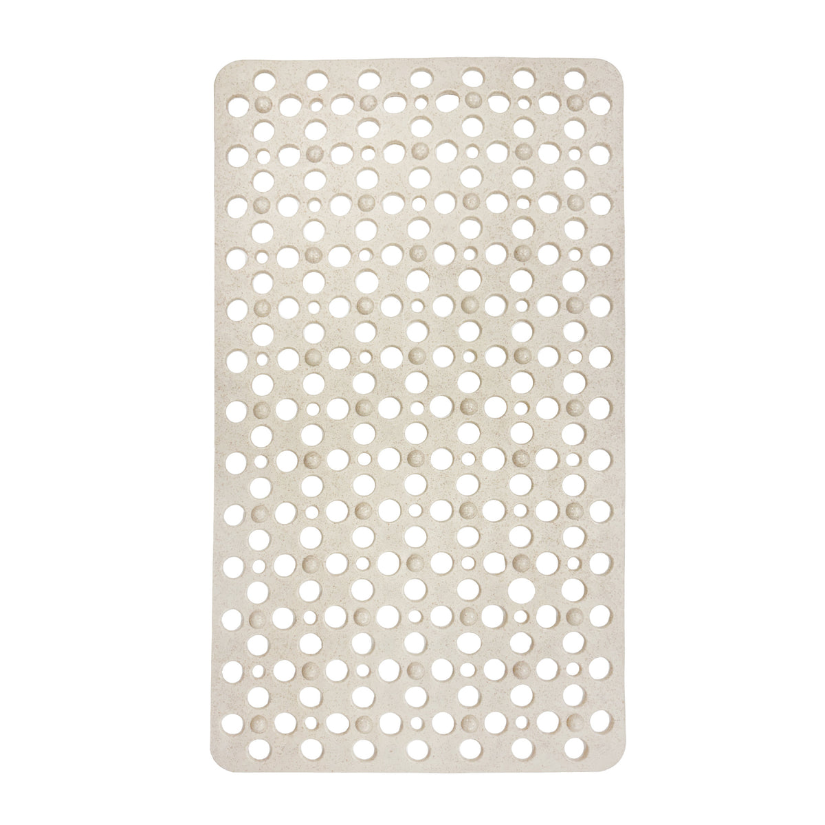 Eco-Friendly Quick-Drain Bath Mat, Light Tan, 16.9" x 29.5"