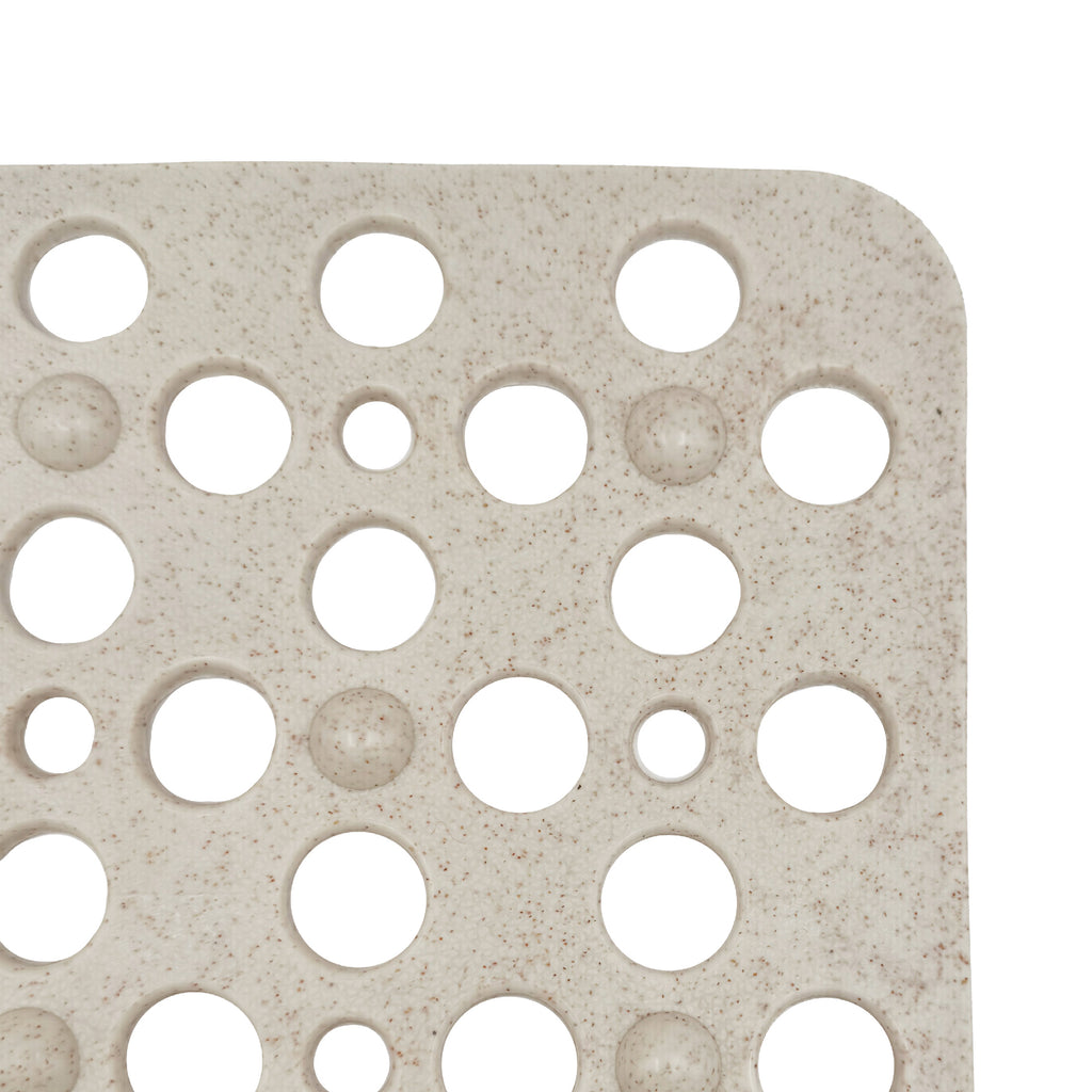 Eco-Friendly Quick-Drain Bath Mat, Light Tan, 16.9" x 29.5"