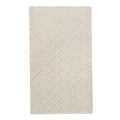 Eco-Friendly Geometric Bath Mat, Light Tan, 16.9" x 29.5"