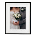 Black Metal Triple Mat 5x7 Picture Frame