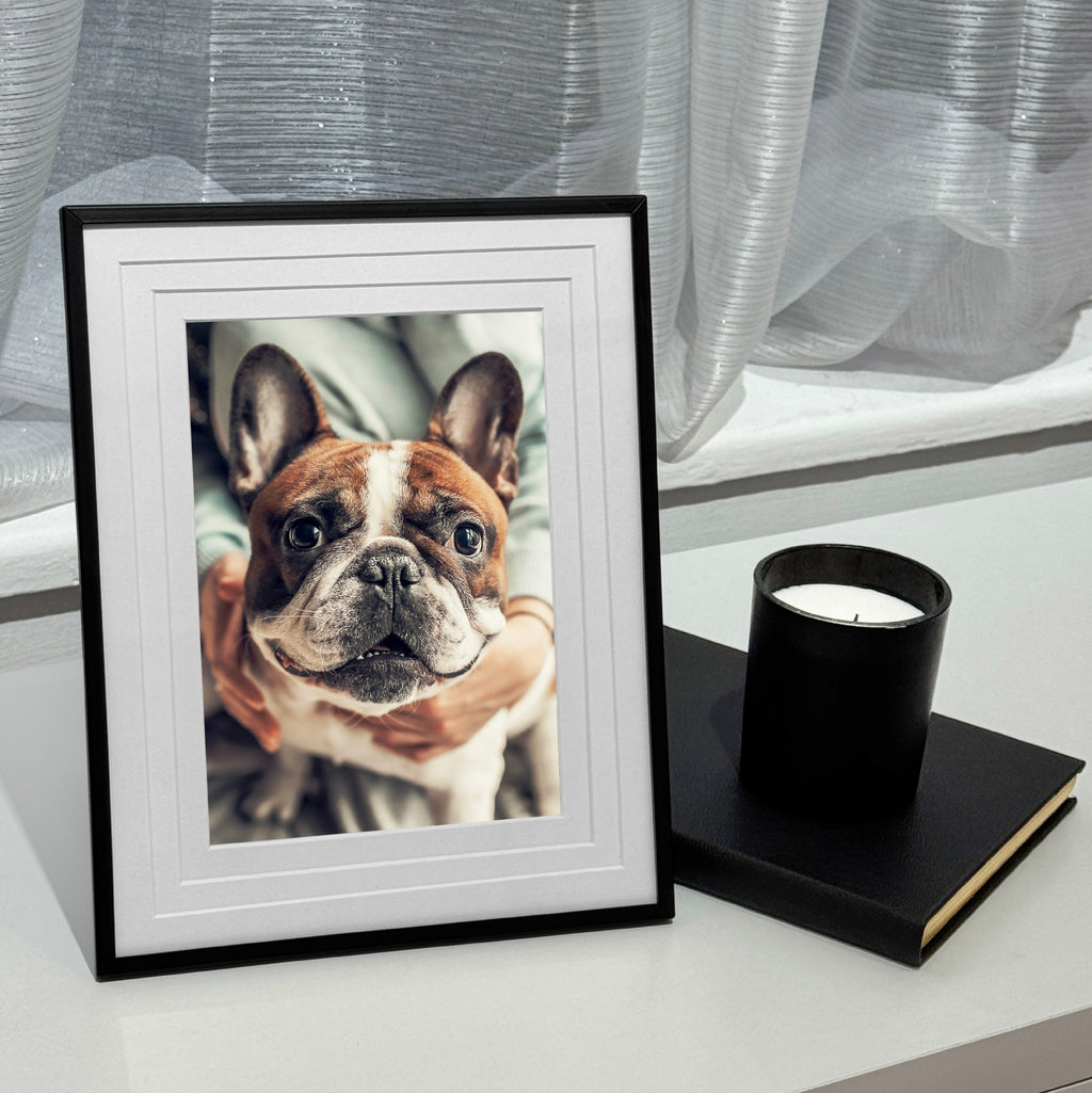 Black Metal Triple Mat 5x7 Picture Frame
